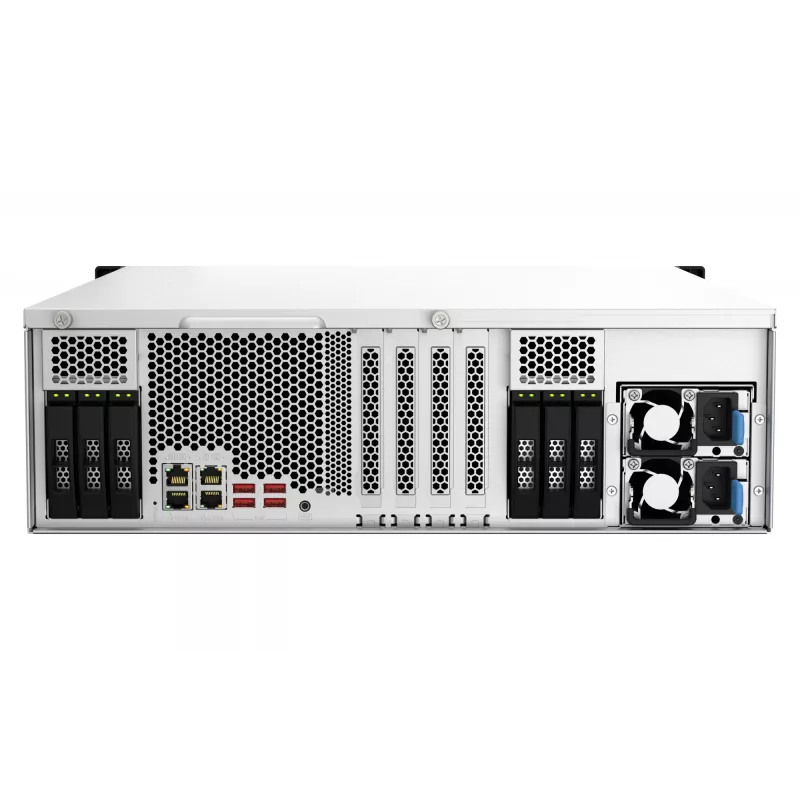 QNAP TS-h2287XU-RP NAS rack (3U) Intel Xeon E E-2336 32 GB DDR4 0 TB QuTS hero Black, wit