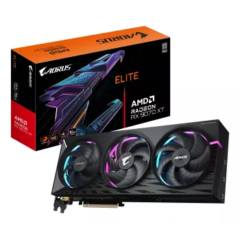 Grafische kaart GIGABYTE Radeon RX 9070 XT 16 GB GDDR6, PCIe 5.0, 256-bit, 339×136×59 mm