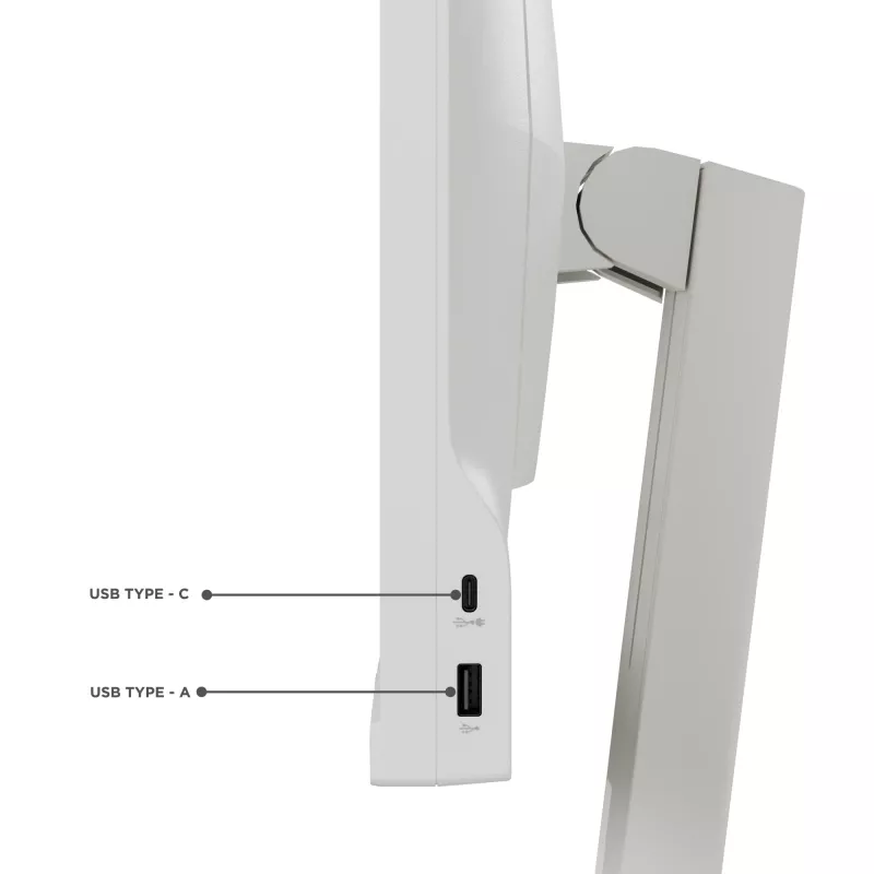 Lenovo C24d-20 computermonitor 61 cm (24 inch) 1920 x 1200 pixels Full HD LED grijs, wit