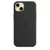 Hoesje Apple iPhone 15 Plus Silicone Case met MagSafe zwart