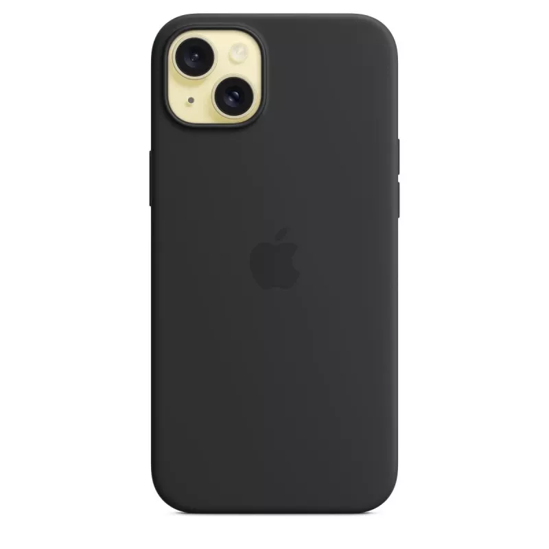Hoesje Apple iPhone 15 Plus Silicone Case met MagSafe zwart