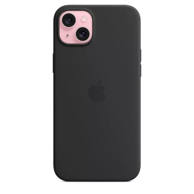 Hoesje Apple iPhone 15 Plus Silicone Case met MagSafe zwart