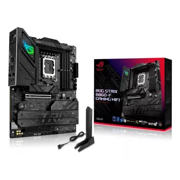 Moederbord ASUS ROG STRIX B860-F GAMING WIFI — Intel B860, LGA 1851, ATX, DDR5, 4x DIMM, Wi‑Fi 7, 2.5Gb LAN, 4x M.2