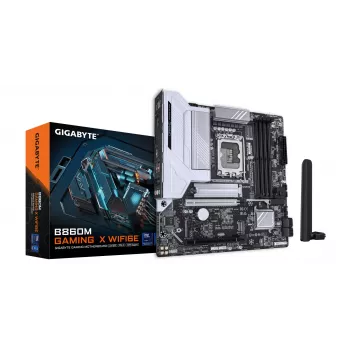 GIGABYTE B860M GAMING X WIFI6E moederbord - Intel Core Ultra Series CPU's, 8+1+2+2 fasen VRM, tot 9200MHz DDR5, 1xPCIe 5.0 + 1xPCIe 4.0 M.2, 2.5GbE LAN, WIFI 6E, USB 4