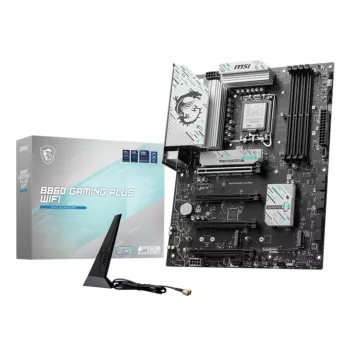 Moederbord MSI B860 GAMING PLUS WIFI — Intel B860, LGA 1851, ATX, DDR5, 4x DIMM, 3x M.2, Wi‑Fi 7, 5GbE