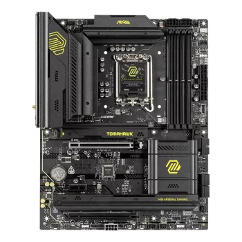 Moederbord MSI MAG B860 TOMAHAWK WIFI — Intel B860, LGA 1851, ATX, DDR5, 4x DIMM, 3x M.2, Wi‑Fi 7, 5GbE