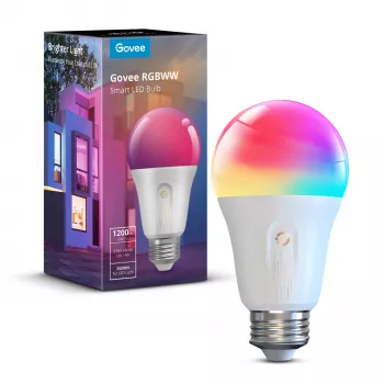 Govee H60093C1 slimme gloeilamp, 1200 lm, wlan & bluetooth, 12 W, E26, wit