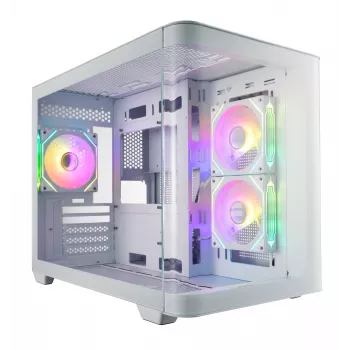 FSP S380-WA Behuizing Mini Tower mITX, mATX wit ARGB