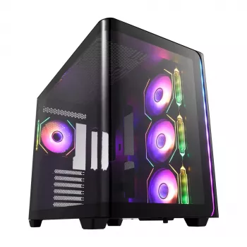 FSP M580-BA Behuizing Midi Tower mITX, mATX zwart ARGB