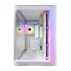 FSP M580-WA Behuizing Midi Tower mITX, mATX wit ARGB, Midi Tower, PC, wit, ATX, micro ATX, Mini-ITX, glas, SPCC, gaming