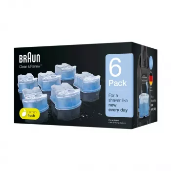Reinigingscartridge Braun CCR6 blauw 6 stuks