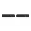 DIGITUS HDBaseT KVM-extender set. 150m 4K/60Hz. USB 2.0. PoC. IR. zwart