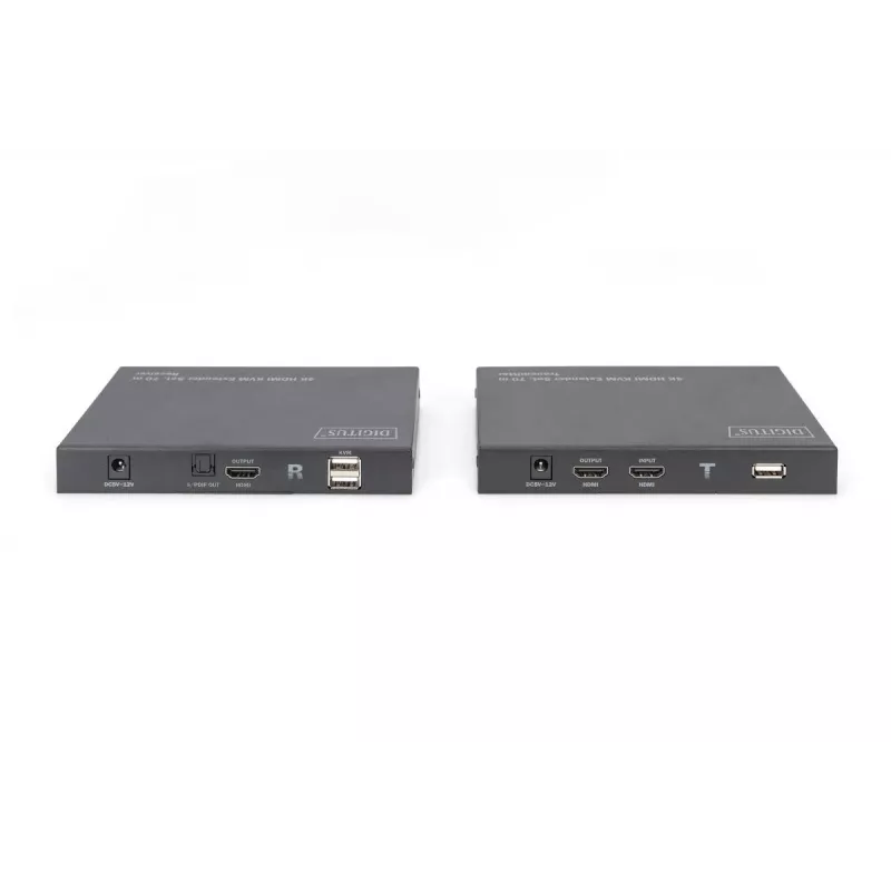 DIGITUS HDMI 2.0 HDMI KVM-extender set – 70 m, USB 1.1, touchpanel-ondersteuning