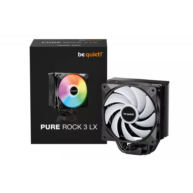 be quiet! Pure Rock 3 LX processorkoeler lucht 12 cm zwart 1 stk.