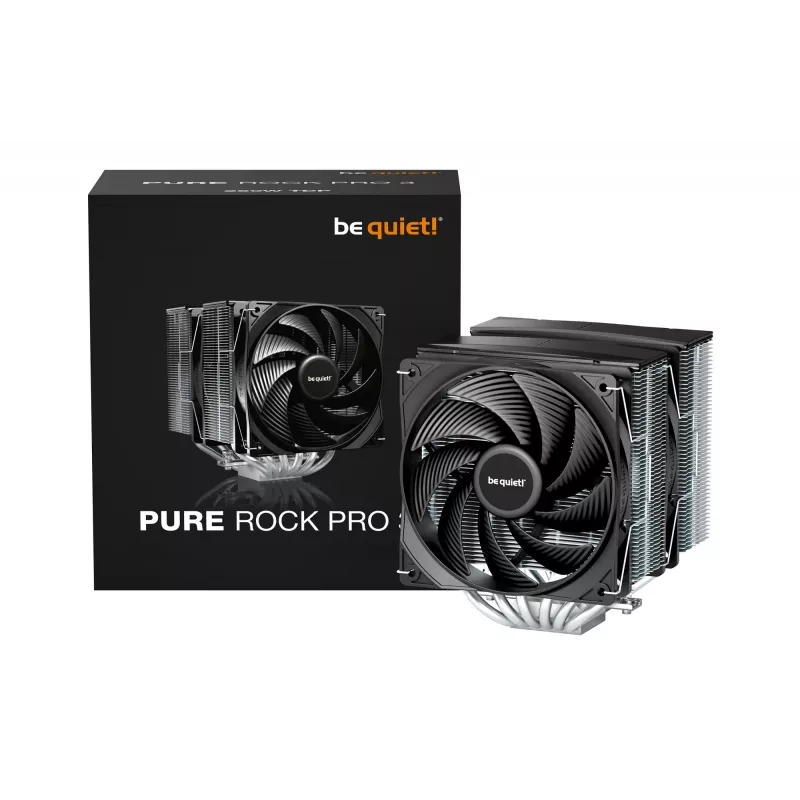 be quiet! Pure Rock Pro 3 processorkoeler lucht 12 cm zilver 1 stuk