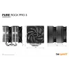 be quiet! Pure Rock Pro 3 processorkoeler lucht 12 cm zilver 1 stuk