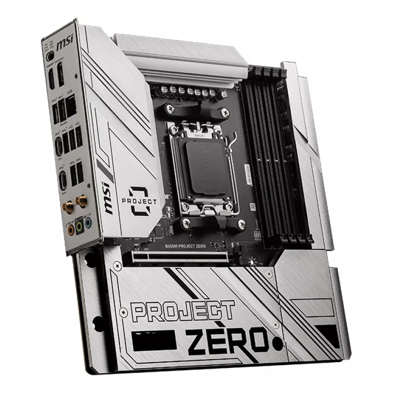 MSI B650M PROJECT ZERO moederbord AMD B650 socket AM5 micro ATX