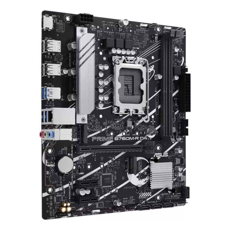 Moederbord ASUS PRIME B760M-R D4 Intel B760 LGA 1700 micro ATX