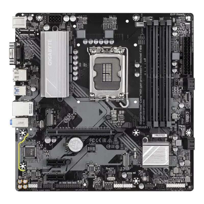 Moederbord GIGABYTE B760M D3HP DDR4, Intel LGA 1700, micro ATX