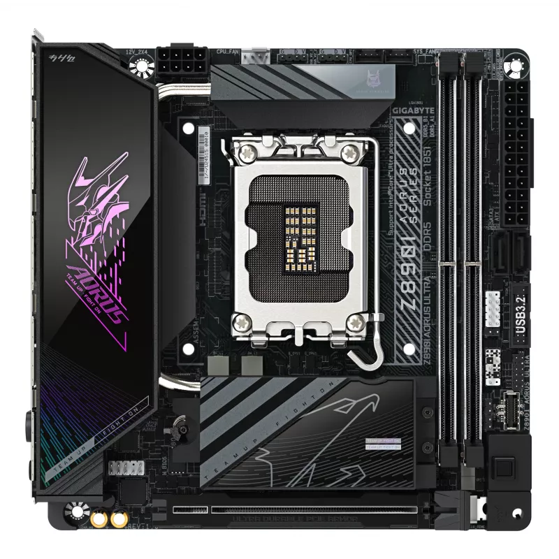 Moederbord GIGABYTE Z890I AORUS ULTRA, Intel-chipset, LGA 1851, Mini ITX