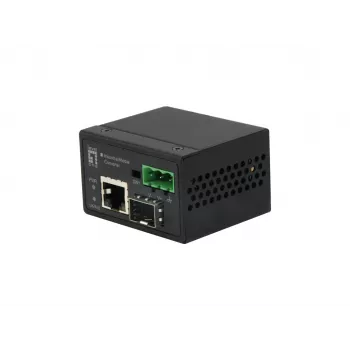 LevelOne RJ45 naar SFP Fast Ethernet industriële mediaconverter, -40 °C tot 75 °C