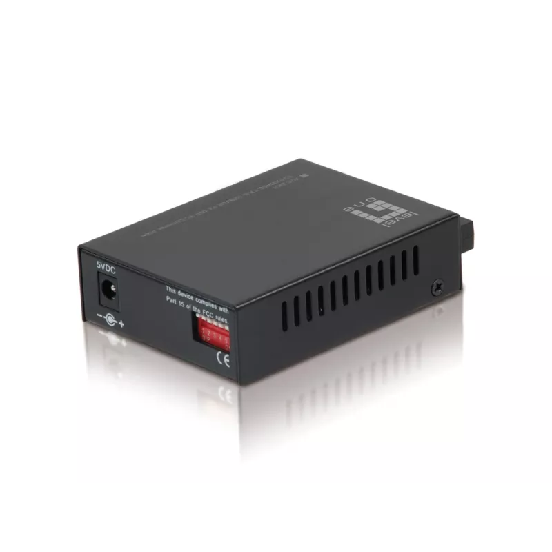 LevelOne RJ45 naar SC Fast Ethernet mediaconverter, singlemode vezel, 40 km