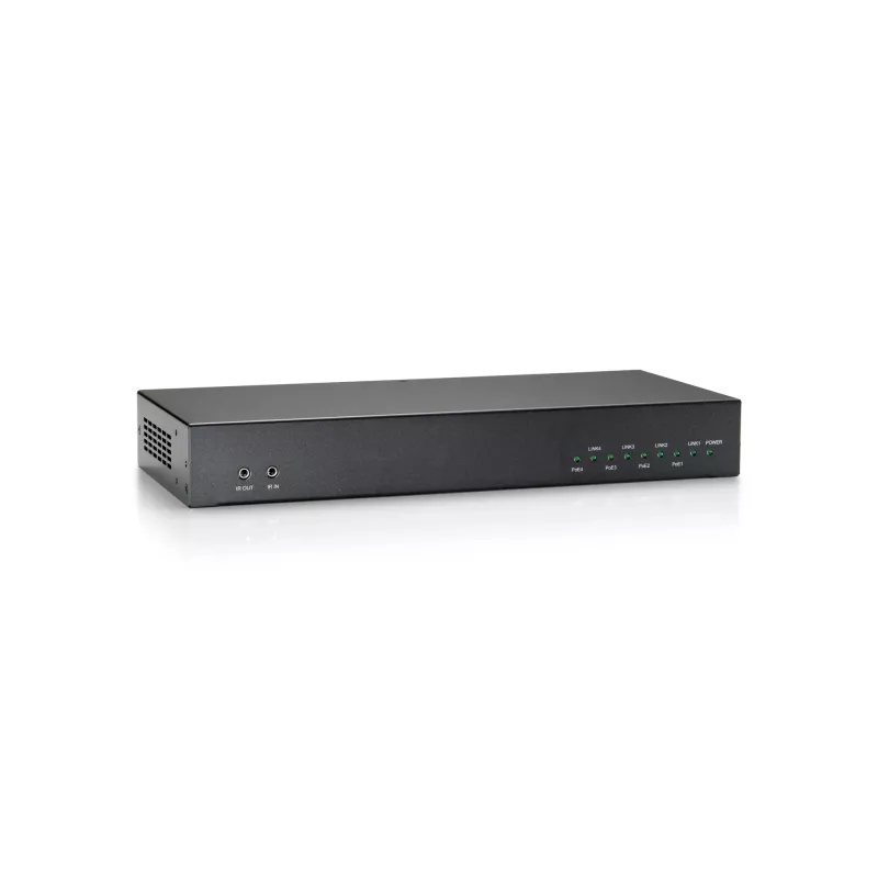 LevelOne HDMI over Cat.5 zender, HDBaseT, 100 m, 4 kanaaluitgangen, 802.3af PoE