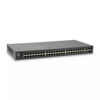 LevelOne 50-poorts Fast Ethernet-switch, 2 x Gigabit SFP/RJ45 combo
