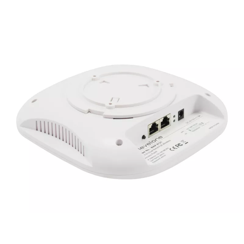 LevelOne AC750 dualband PoE draadloos access point, plafondmontage, controller-beheerd