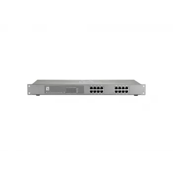 LevelOne 16-poorts Fast Ethernet PoE-switch, 802.3at/af PoE, 150W