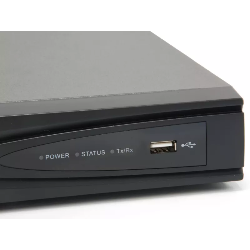 LevelOne GEMINI 4-kanaals PoE netwerkvideorecorder, 4 PoE-uitgangen, H.265