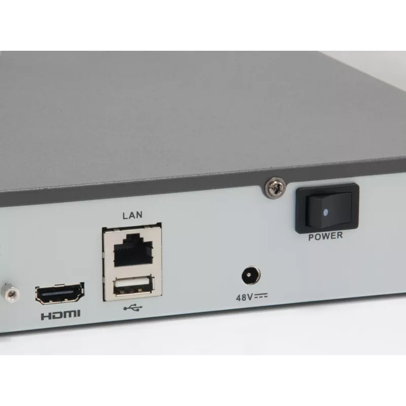 LevelOne GEMINI 4-kanaals PoE netwerkvideorecorder, 4 PoE-uitgangen, H.265