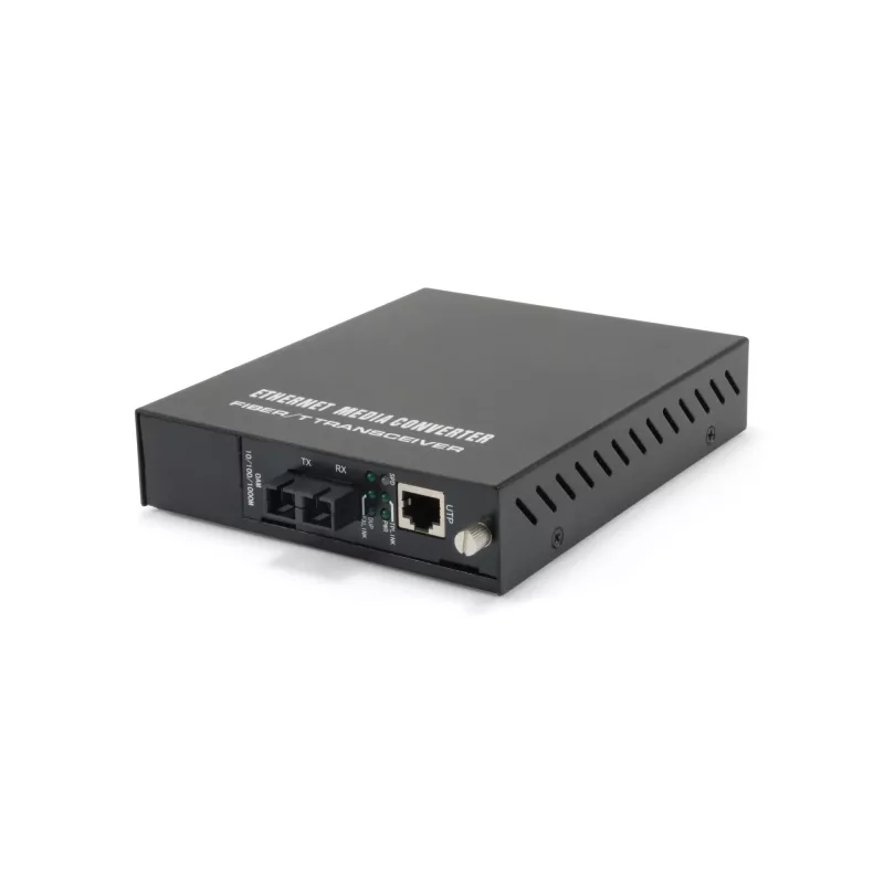 LevelOne RJ45 naar SC managed Gigabit mediaconverter, singlemode vezel, 20 km