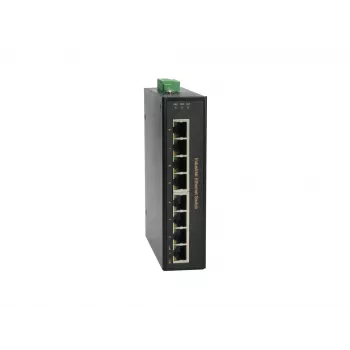 LevelOne 8-poorts Fast Ethernet PoE industriële switch, 4 PoE-uitgangen, 802.3at/af PoE, 126W, -40 °C tot 75 °C