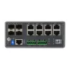 LevelOne IGU-1271 TURING industriële L3 Lite beheerde Gigabit-switch, 12 poorten (8 x RJ45, 4 x SFP), DIN-rail, DC