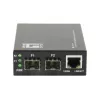 LevelOne RJ45 naar SFP Gigabit mediaconverter switch, 2 x SFP, 1 x RJ45