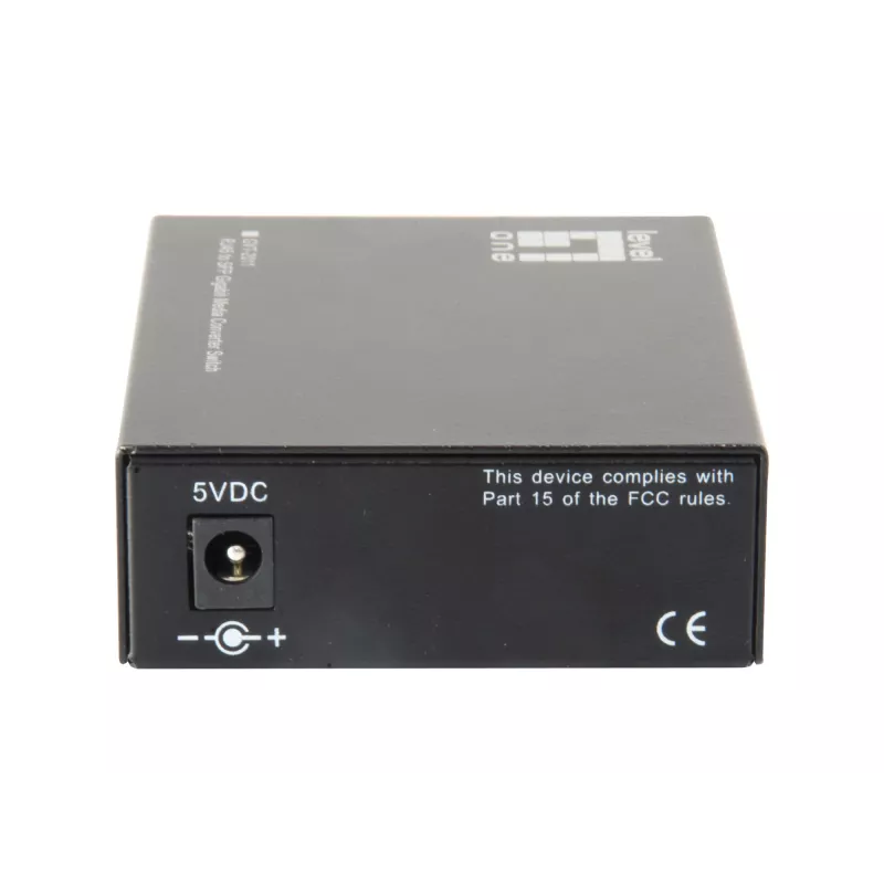 LevelOne RJ45 naar SFP Gigabit mediaconverter switch, 2 x SFP, 1 x RJ45