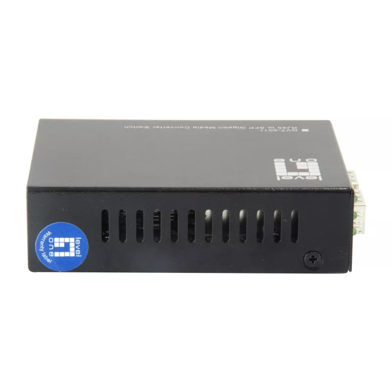 LevelOne RJ45 naar SFP Gigabit mediaconverter switch, 2 x SFP, 1 x RJ45