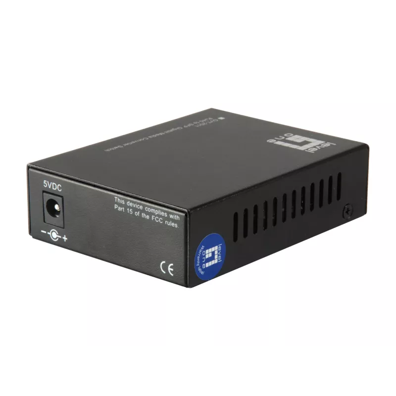 LevelOne RJ45 naar SFP Gigabit mediaconverter switch, 2 x SFP, 1 x RJ45