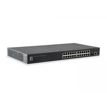 LevelOne KILBY 26-poorts L2 managed Gigabit-switch, 2 x 10GbE SFP+