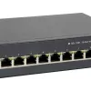 LevelOne 10-poorts web smart Gigabit PoE-switch, 8 PoE-uitgangen, 2 x Gigabit SFP, 70W