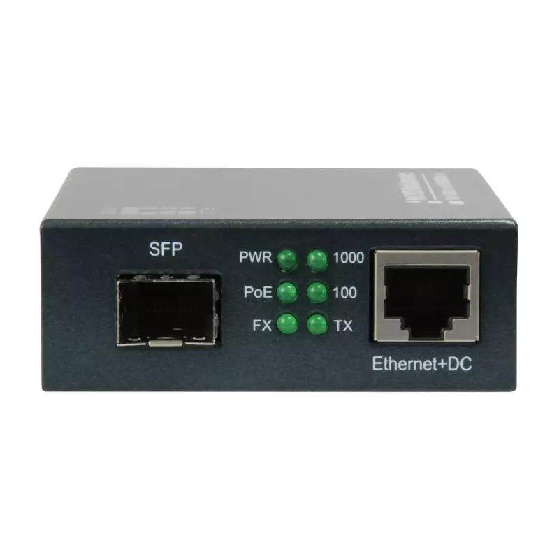 LevelOne RJ45 naar SFP Gigabit mediaconverter, PoE PSE