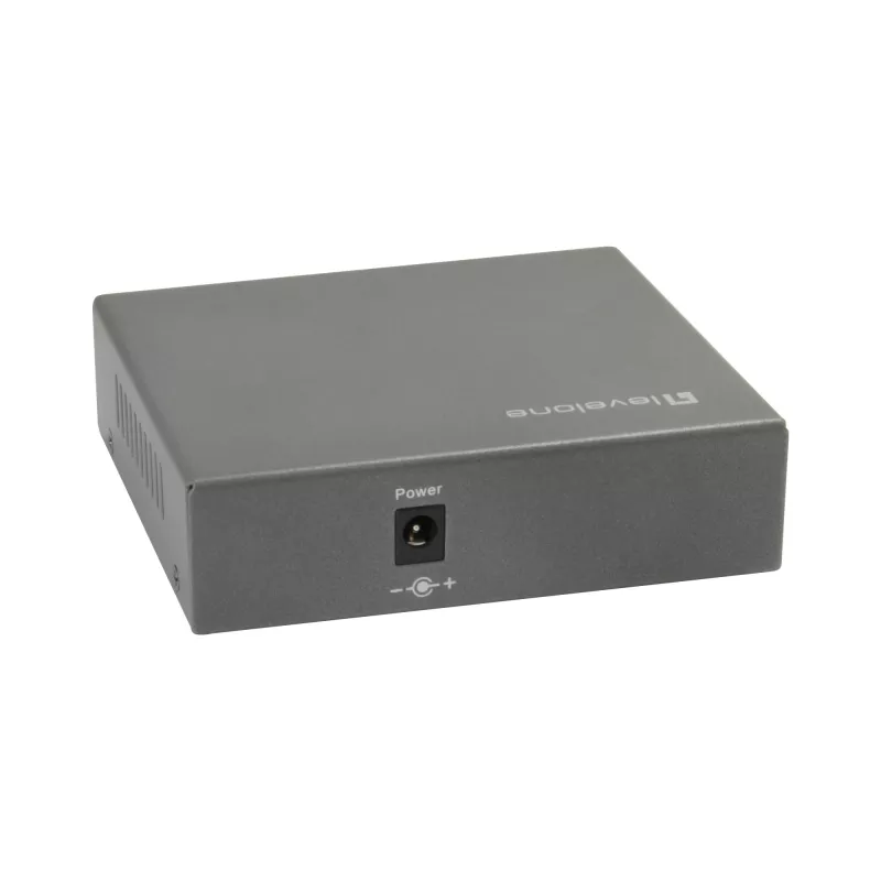 LevelOne 5-poorts Gigabit PoE-switch, 802.3at/af PoE, 4 PoE-uitgangen, 60W