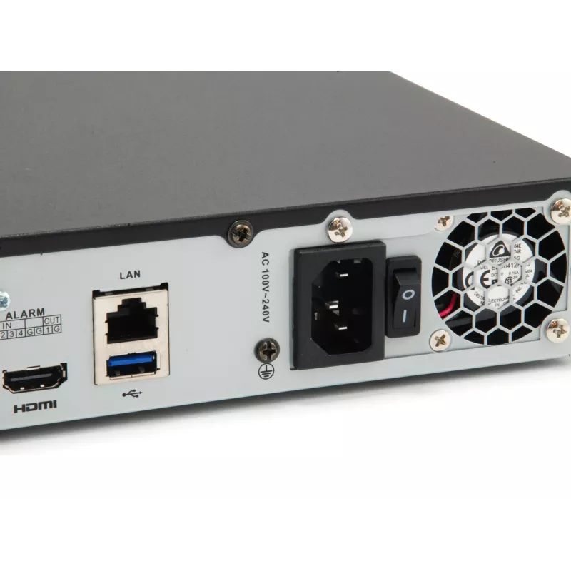 LevelOne GEMINI 8-kanaals PoE netwerk-videorecorder, 8 PoE-uitgangen, H.265