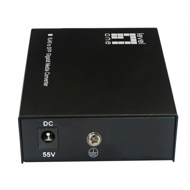 LevelOne RJ45-naar-SFP Gigabit mediaconverter, 802.3bt 60W PoE PSE