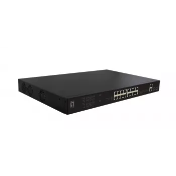 LevelOne FGP-2031 netwerk-switch unmanaged Fast Ethernet (10/100) Power over Ethernet (PoE) 1U zwart