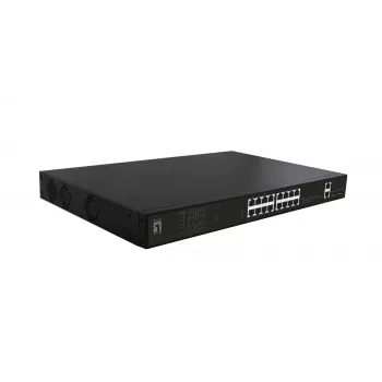 LevelOne GEP-2021 netwerk-switch unmanaged Gigabit Ethernet (10/100/1000) Power over Ethernet (PoE) 1U zwart