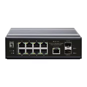 LevelOne IGP-1061 netwerk-switch managed L2 Gigabit Ethernet (10/100/1000) Power over Ethernet (PoE) zwart