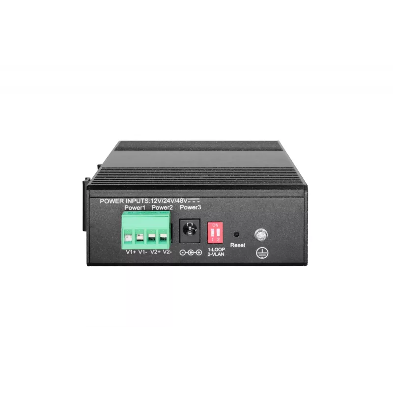 Managed switch LevelOne Hilbert 6-poorts industriële Gigabit smart lite switch