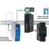 Managed switch LevelOne Hilbert 6-poorts industriële Gigabit smart lite switch